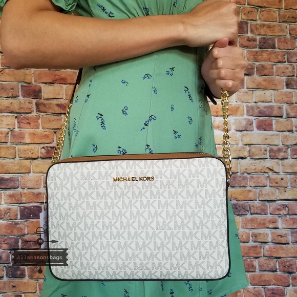 🔽Michael Kors Jet set item large crossbody acorn - Picture 3 of 8